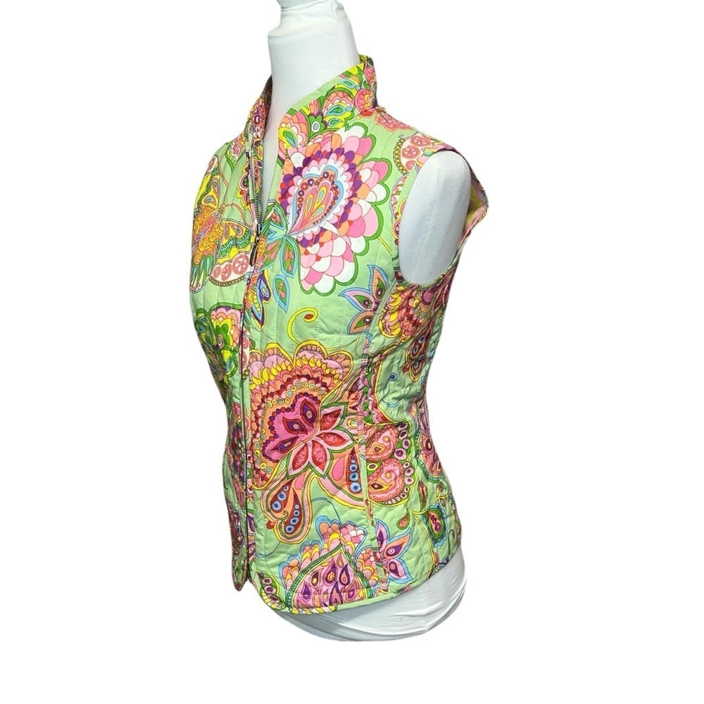 Escada Sport Floral Quilted Vest - Multicolor - Picture 2 of 6